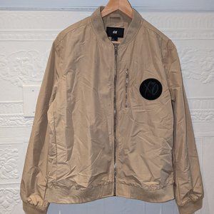 H&M X The Weeknd Beige Bomber Jacket XO